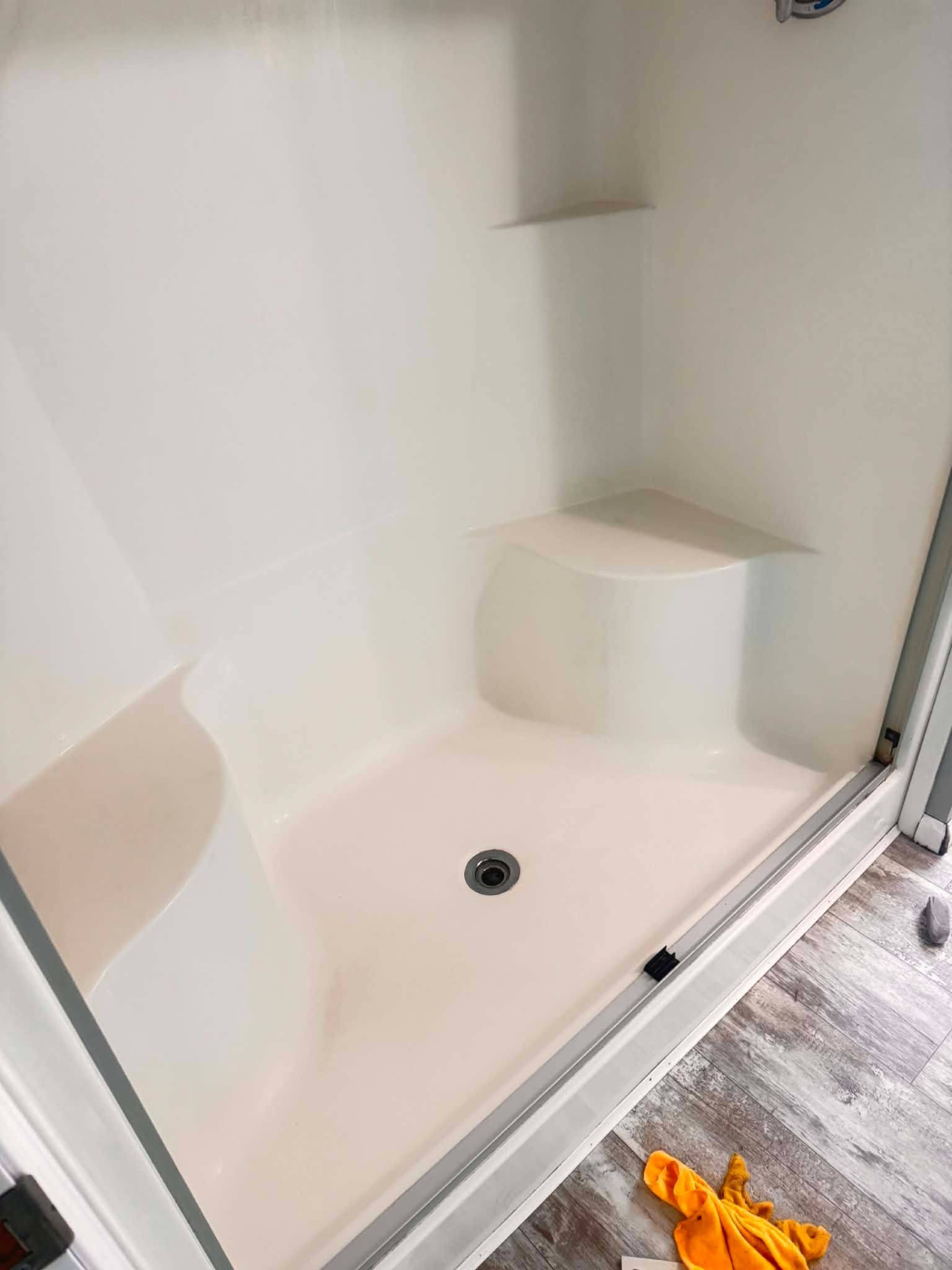 Shower stall — after